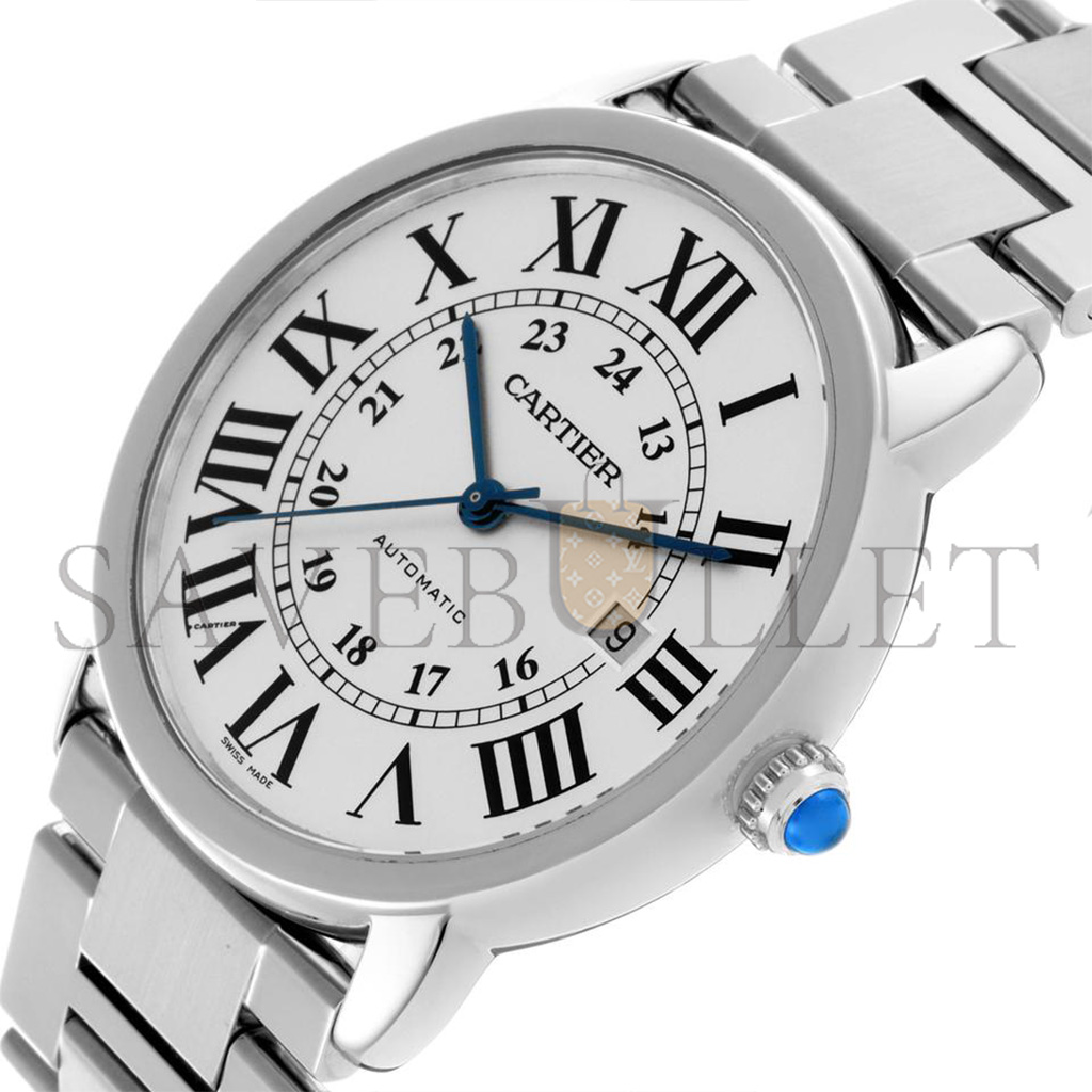 ca*t*er ronde solo de ca*t*er xl silver dial auT0matic steel watch w6701011